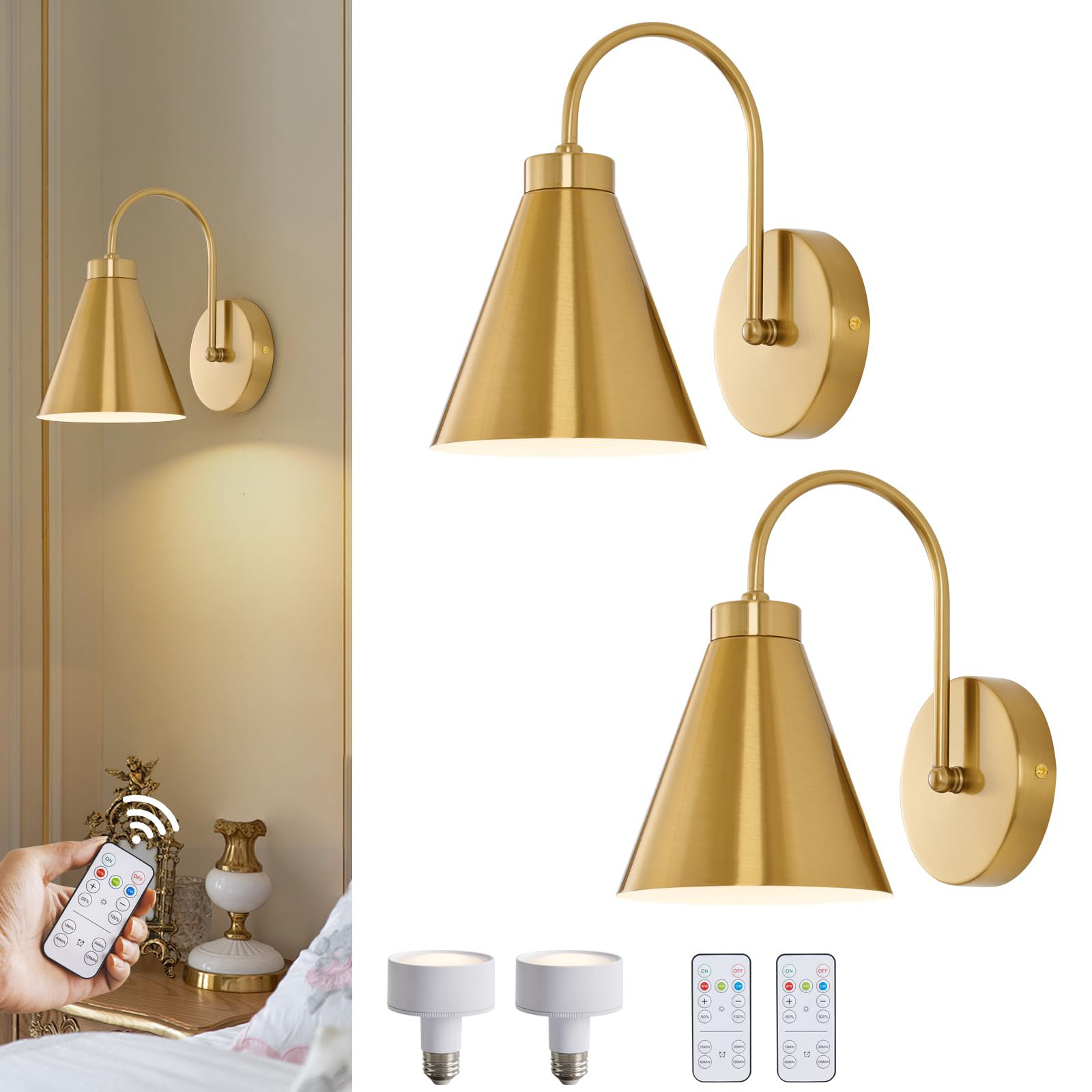 Battery operated vintage wall lights on sale